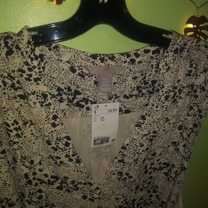 New H&M Printed Tie Dress